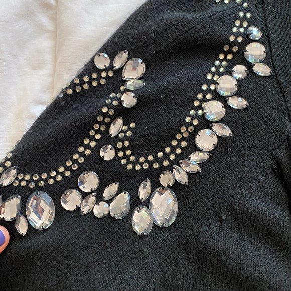 Armani Exchange Black Cardigan with Strass - Picture 3 of 3